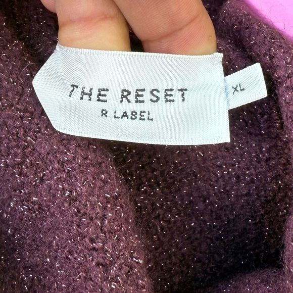 The Reset Women's Deep Purple Turtleneck Sweater XL - Picture 3 of 4